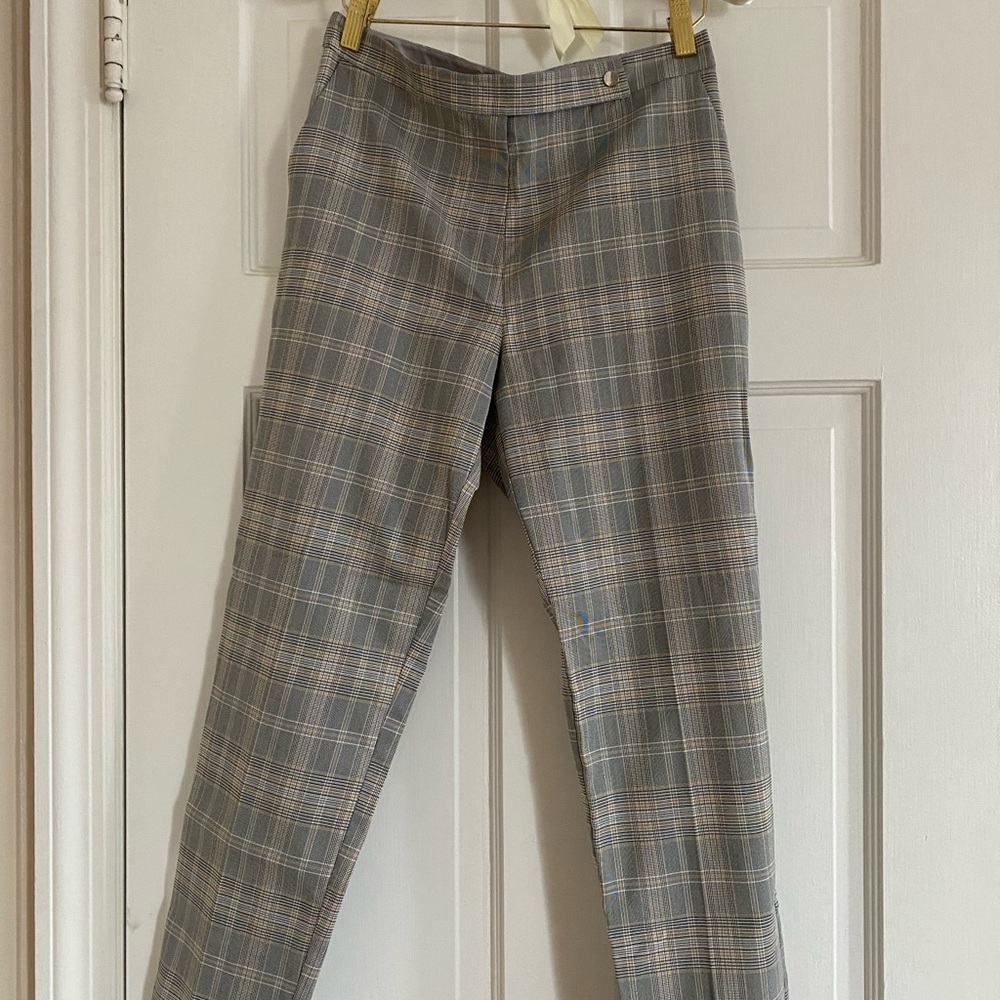 NWT Oasis UK Plaid Trousers